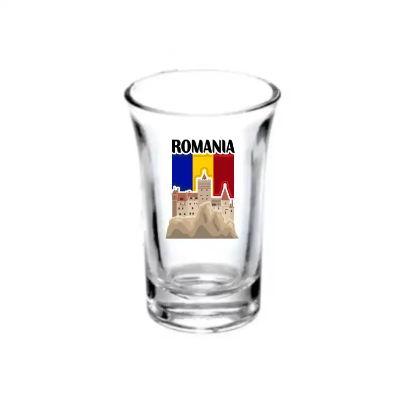 Castelul bran romania, pahar shout, model 44b